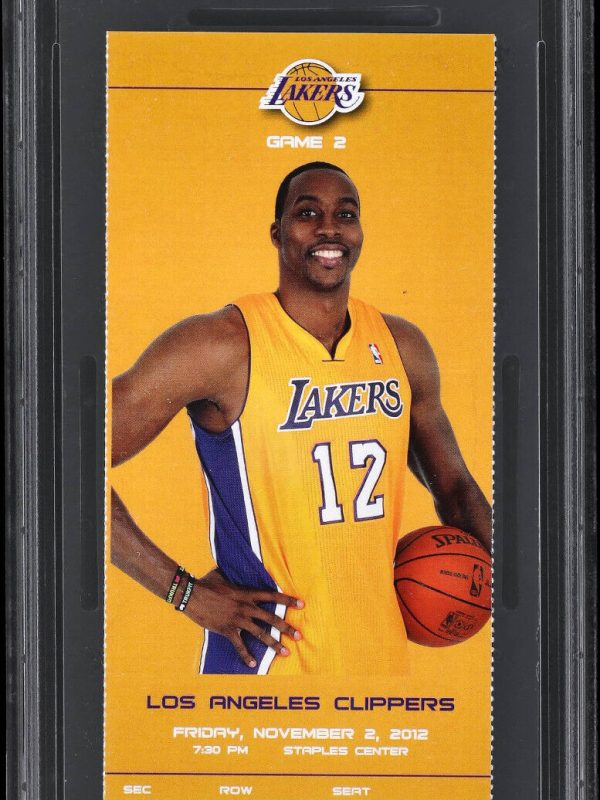 Nov. 2, 2012 - Kobe Bryant Becomes Lakers Career Steals Leader Full Ticket PSA 7