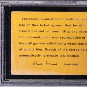 1952 MLB All-Star Game Ticket Stub PSA 3 Mickey Mantle 1st ASG J. Robinson HR