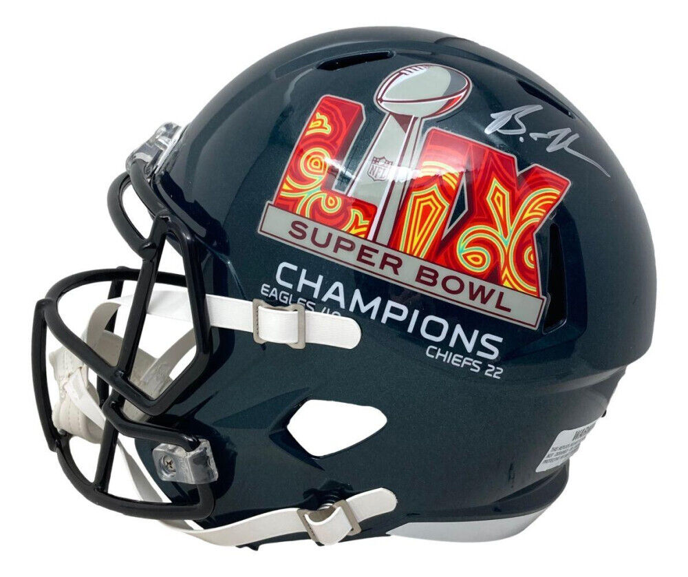 Brandon Graham Signed Eagles Super Bowl LIX Full-Size Speed Helmet Beckett