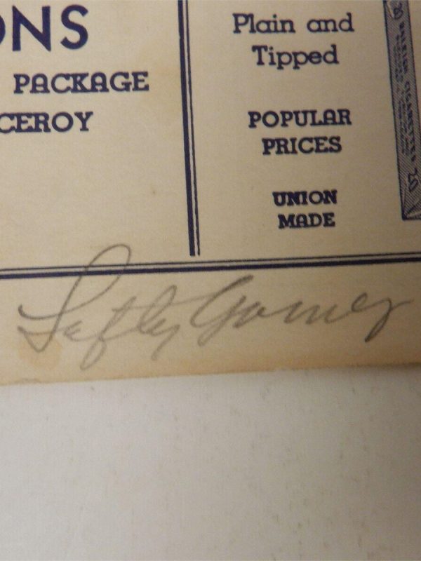 JOE DIMAGGIO RED RUFFING LEFTY GOMEZ & BILL DICKEY SIGNED 1940 Scorecard YANKEES