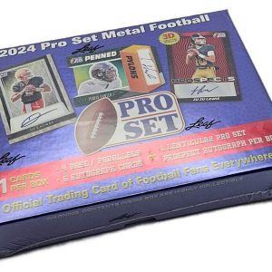 2024 Leaf Pro Set Metal Football Factory Sealed Hobby Box 11 Cards 7 Autographs!