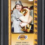 2010 NBA FINALS GAME 2 FULL TICKET LAKERS/CELTICS KOBE BRYANT 21 PTS MVP PSA 10