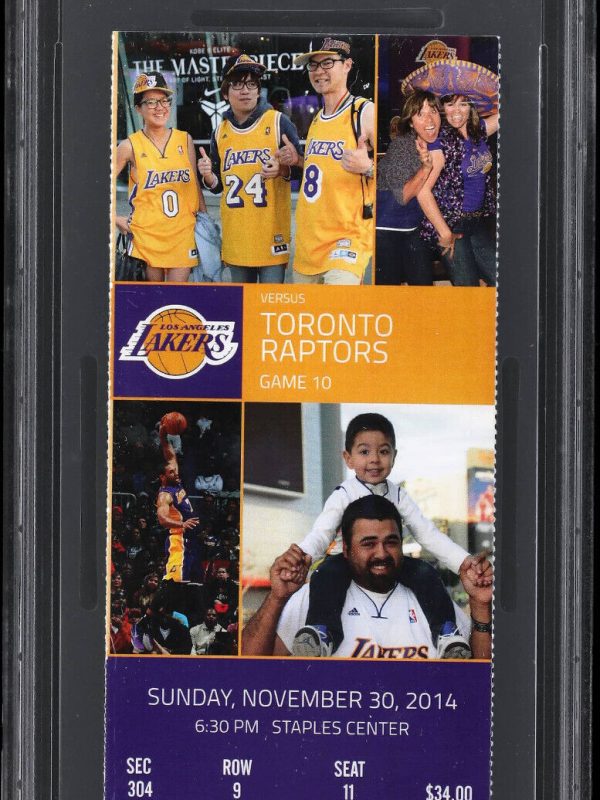 Nov. 30, 2014 - Kobe Bryant 20th Career Triple Double Full Ticket - Lakers PSA