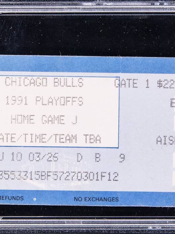 1991 MICHAEL JORDAN NBA Finals Game 2 Bulls Lakers "The Move" TICKET STUB PSA 2