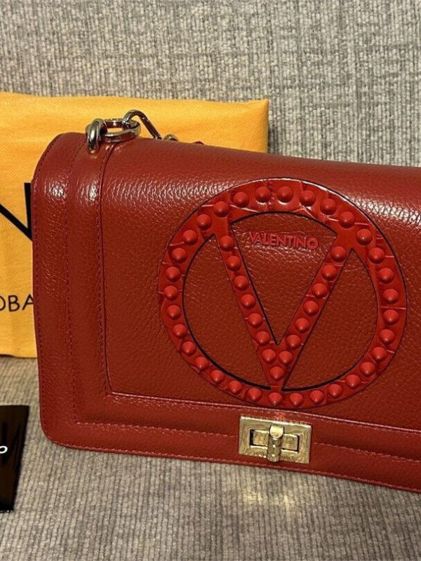 Valentino By Mario Valentino Red Bag with complete accessories and Dust Bag
