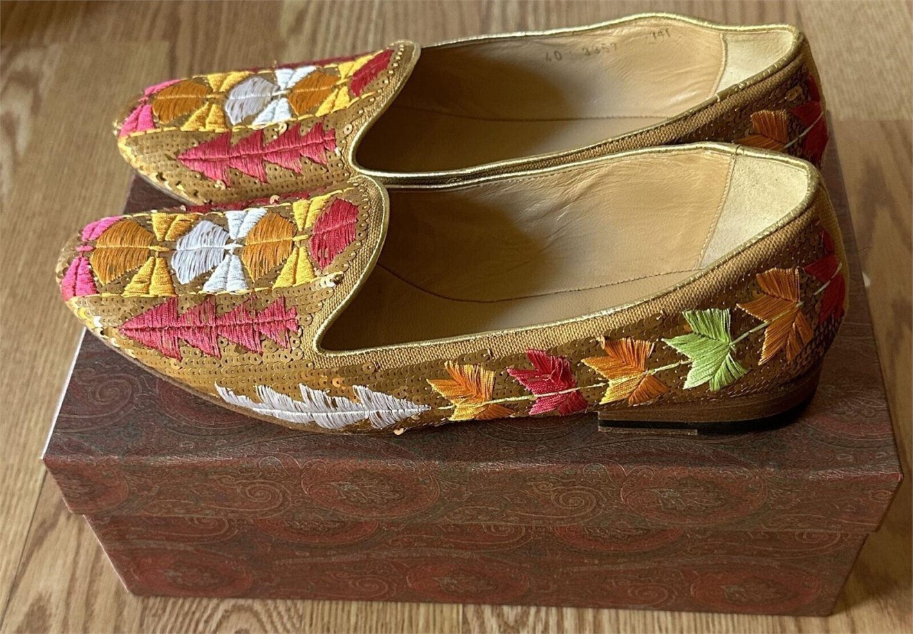 ETRO VERO CUOIO LOAFER FLAT SHOES SIZE 40 WITH BOX