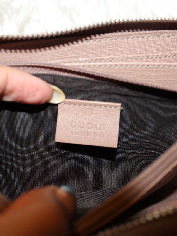 Vintage GUCCI Long Wallet with authentication.