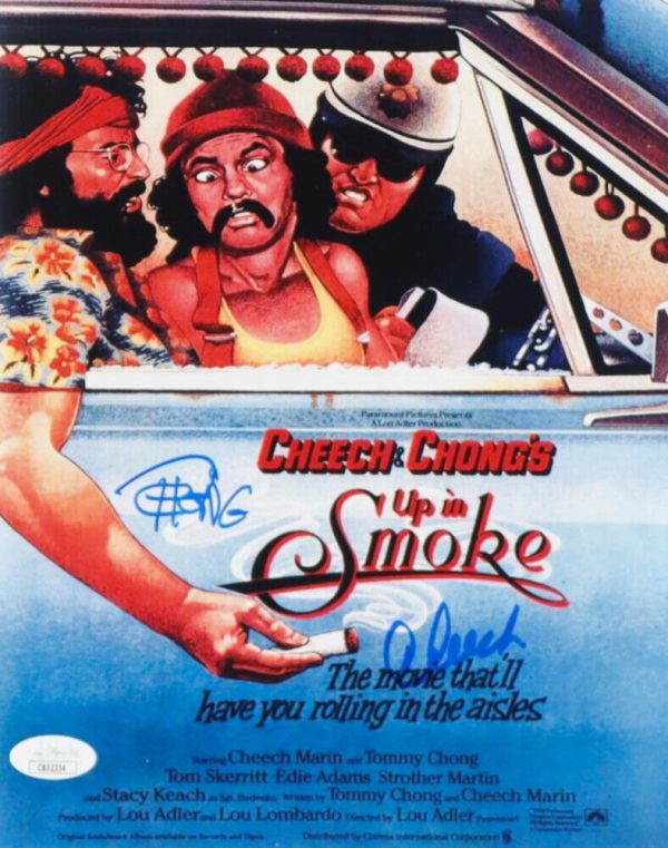 Cheech Marin & Tommy Chong Signed "Cheech & Chong's Up in Smoke" 8x10 Photo (JSA