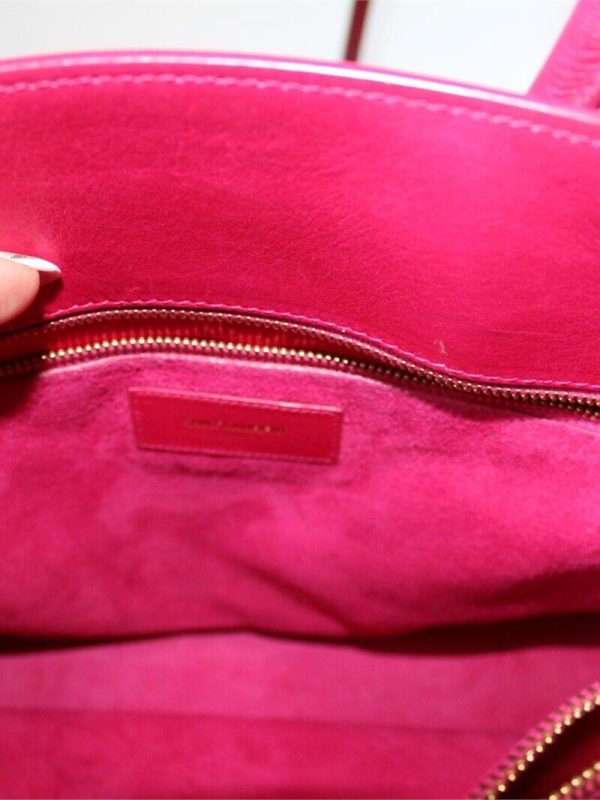Yves Saint Laurent Pink Leather Sac de Jour Women's Shoulder Bag with dust bag