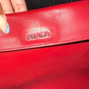 PRADA Re Edition 1995 Leather Red Bag