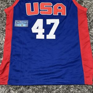 Donald Trump Autographed POTUS Signed Basketball USA Jersey COA Holo