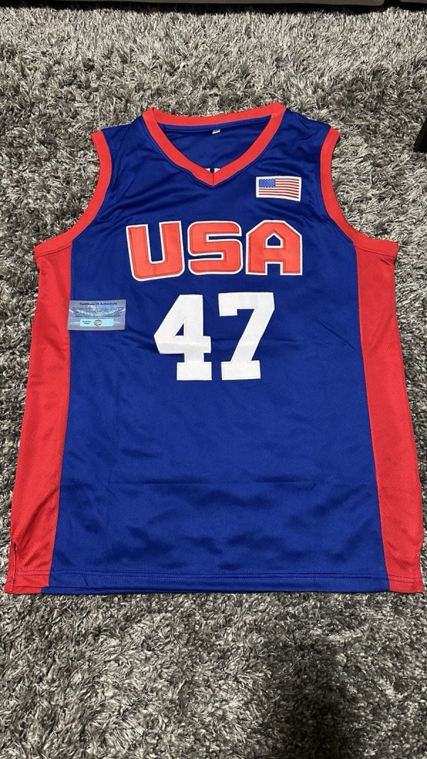 Donald Trump Autographed POTUS Signed Team USA Basketball Jersey XL With COA