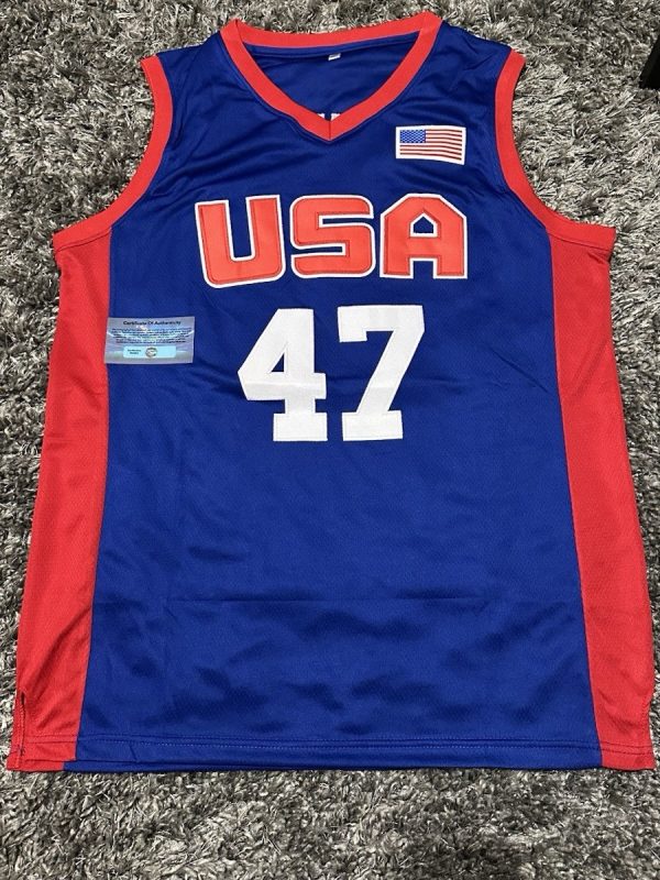 Donald Trump Autographed POTUS Signed Team USA Basketball Jersey XL With COA
