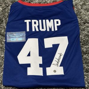 Donald Trump Autographed POTUS Signed Team USA Basketball Jersey XL With COA