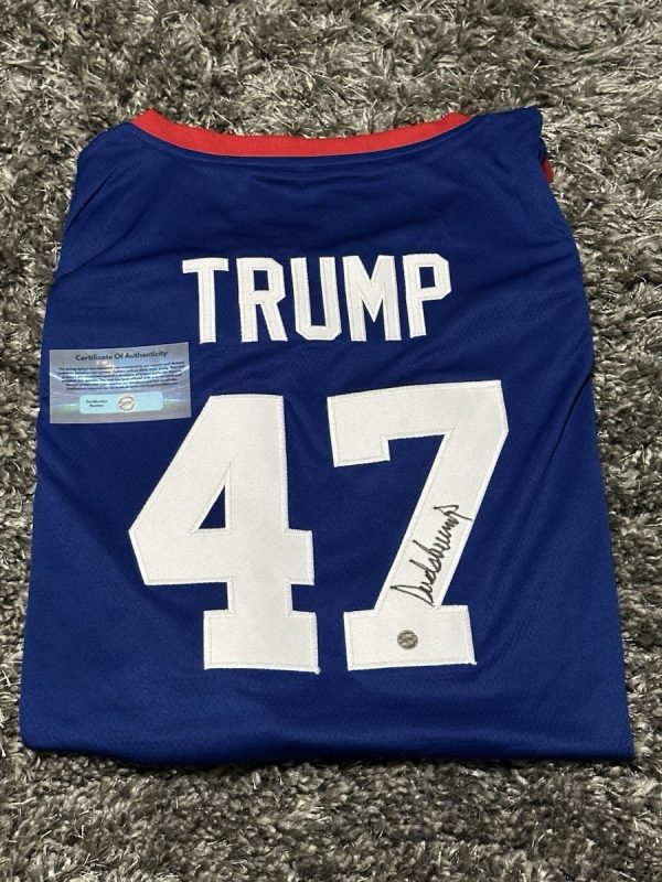 Donald Trump Autographed POTUS Signed Team USA Basketball Jersey XL With COA