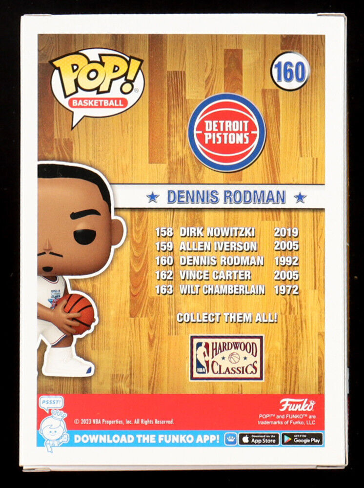 Dennis Rodman Signed Auto Funko Pop #160 NBA All-Stars Beckett Witness COA