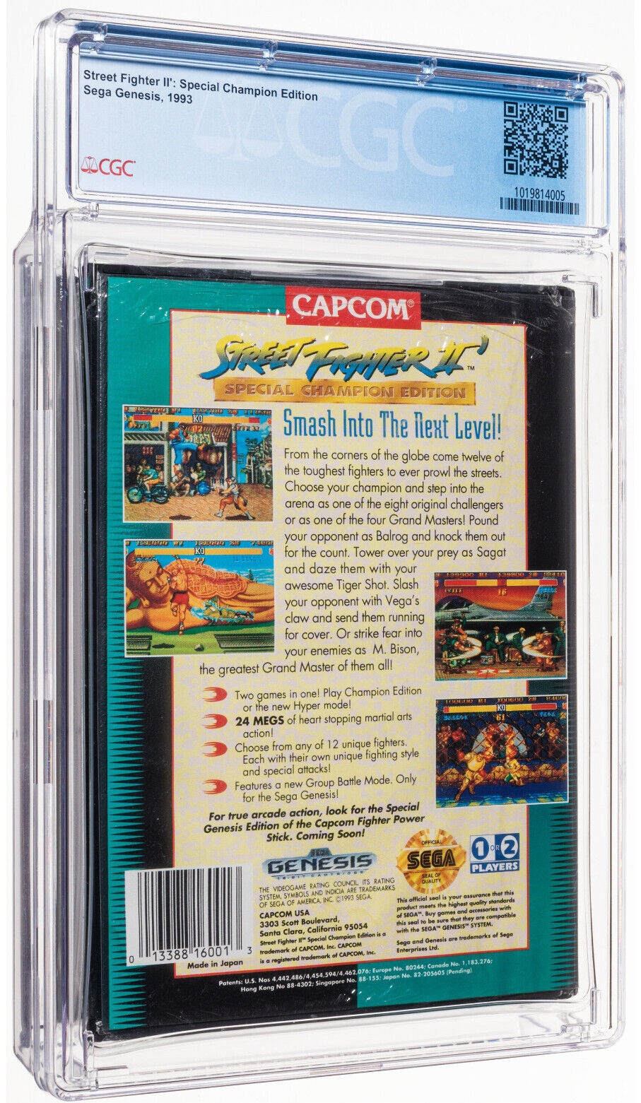 Street Fighter II Special Champion Edition Sega Genesis Sealed CGC 9.6