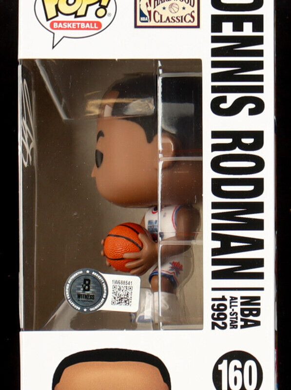 Dennis Rodman Signed Auto Funko Pop #160 NBA All-Stars Beckett Witness COA