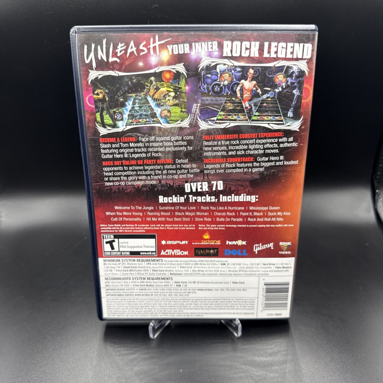 New Guitar Hero lll 3: Legends of Rock PC Complete w/ Manual CIB Mint