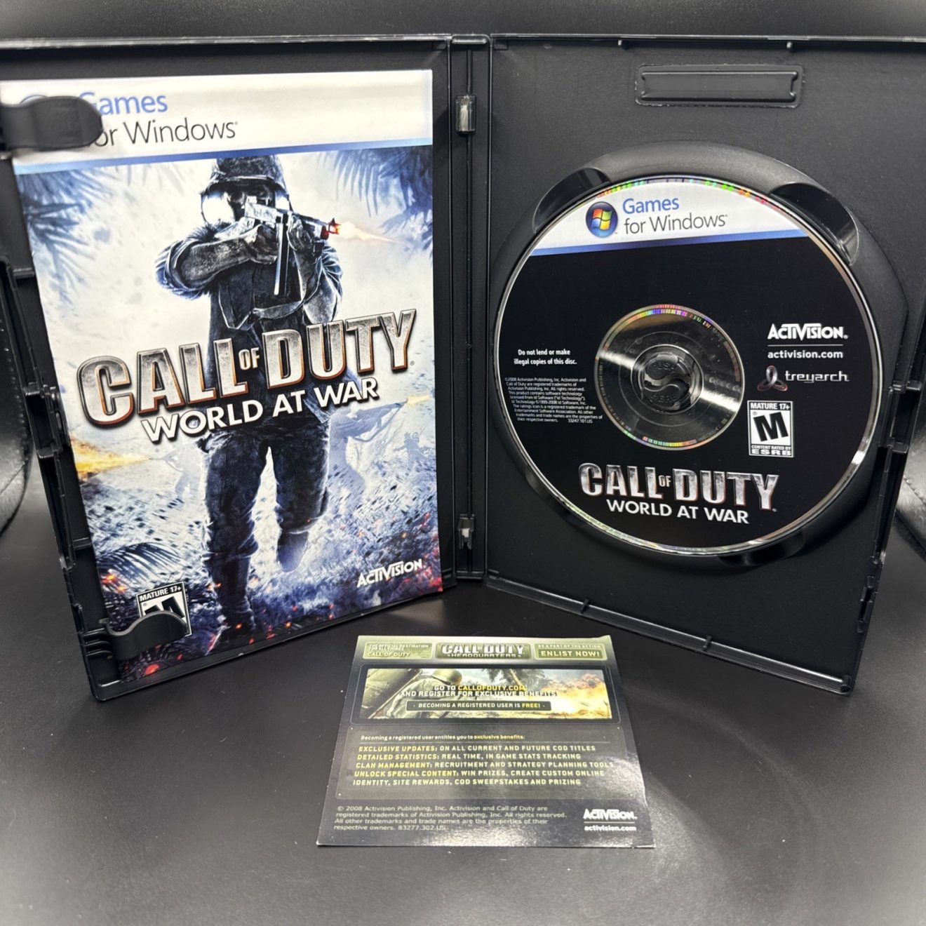 PC Call of Duty World At War Complete CIB With Manual & Insert