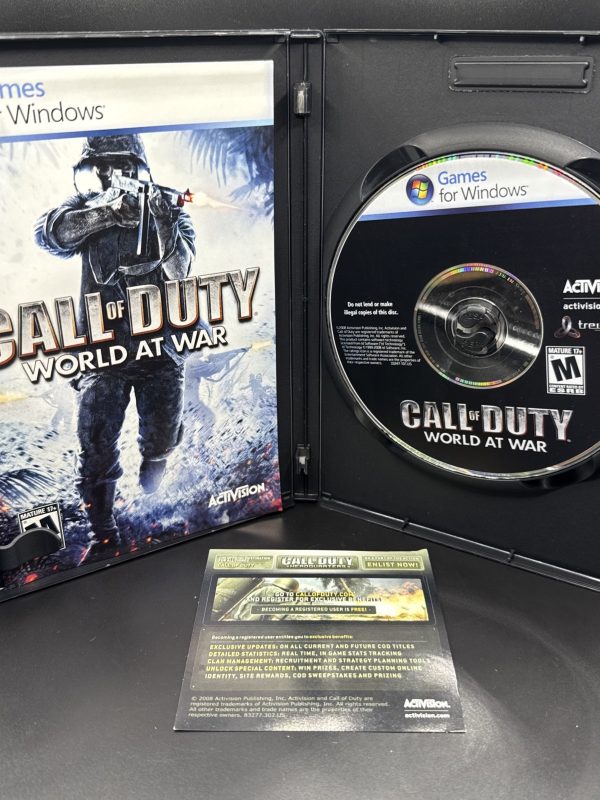 PC Call of Duty World At War Complete CIB With Manual & Insert