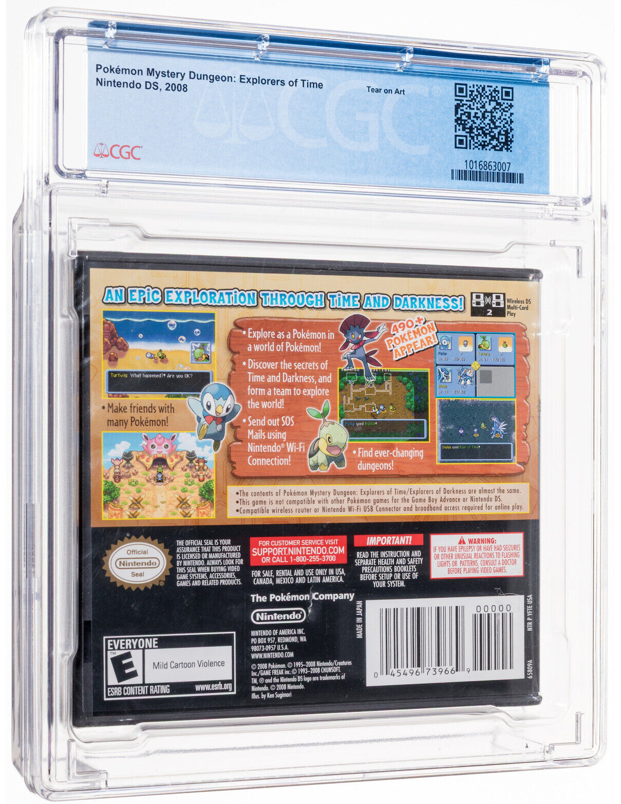 Pokemon Mystery Dungeon: Explorers of Time Nintendo DS New Sealed CGC 8.0 A