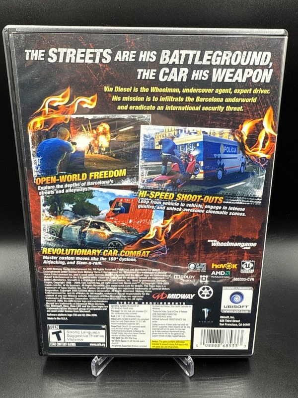 Wheelman: Vin Diesel- Midway - Ubisoft - PC - 2009 - Complete CIB Map & Inserts