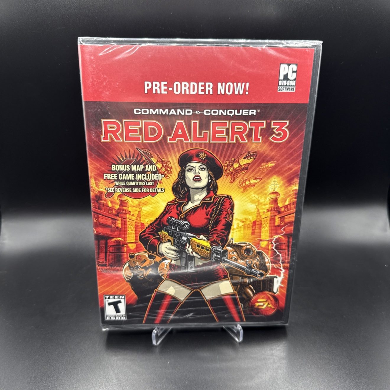 Red Alert 3 GameStop Exclusive Map Free Game Included PC Dvd-Rom Software NEW