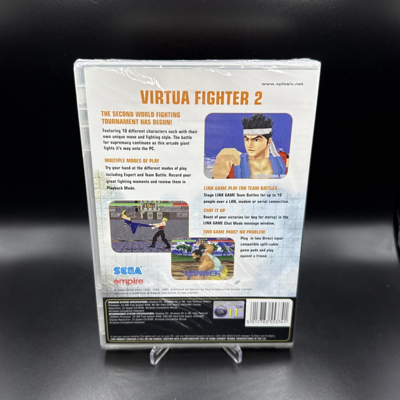 Virtua Fighter 2 SEGA - Xplosiv For PC DVD-Rom Brand New Sealed