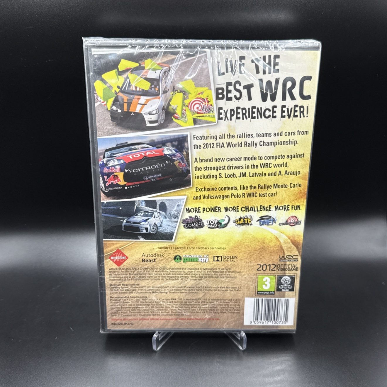 WRC 3 - World Rally Championship (PC DVD)-Brand New Sealed RARE