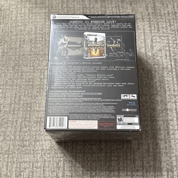 Resistance 2 Collector's Edition Sony PS3 2008 BRAND NEW Sealed USA PlayStation