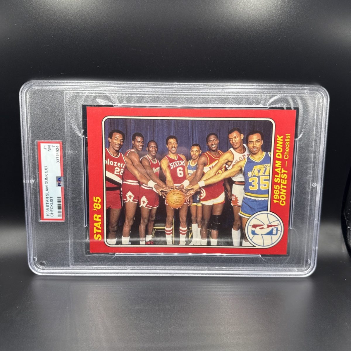 1985 Star Slam Dunk Supers 5x7 Compete Set All PSA GRADED Michael Jordan ROOKIE