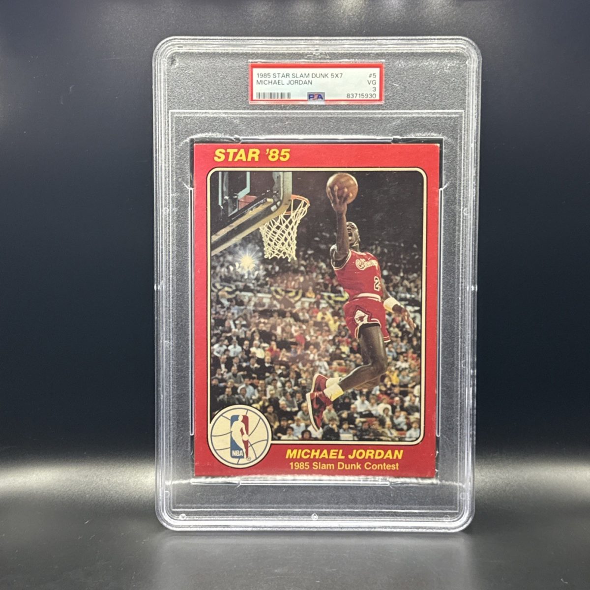 1985 Star Slam Dunk Supers 5x7 Compete Set All PSA GRADED Michael Jordan ROOKIE