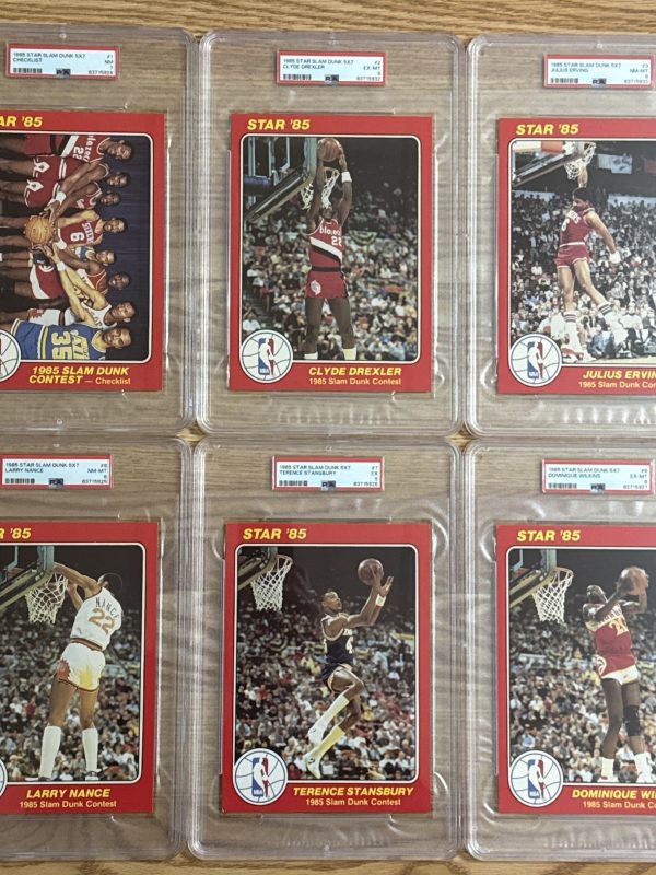 1985 Star Slam Dunk Supers 5x7 Compete Set All PSA GRADED Michael Jordan ROOKIE