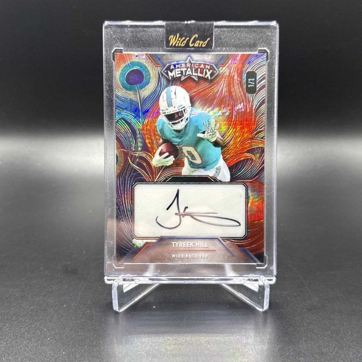 American Metallix Tyreek Hill 1/1 BLACK INK AUTO