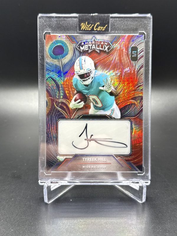 American Metallix Tyreek Hill 1/1 BLACK INK AUTO