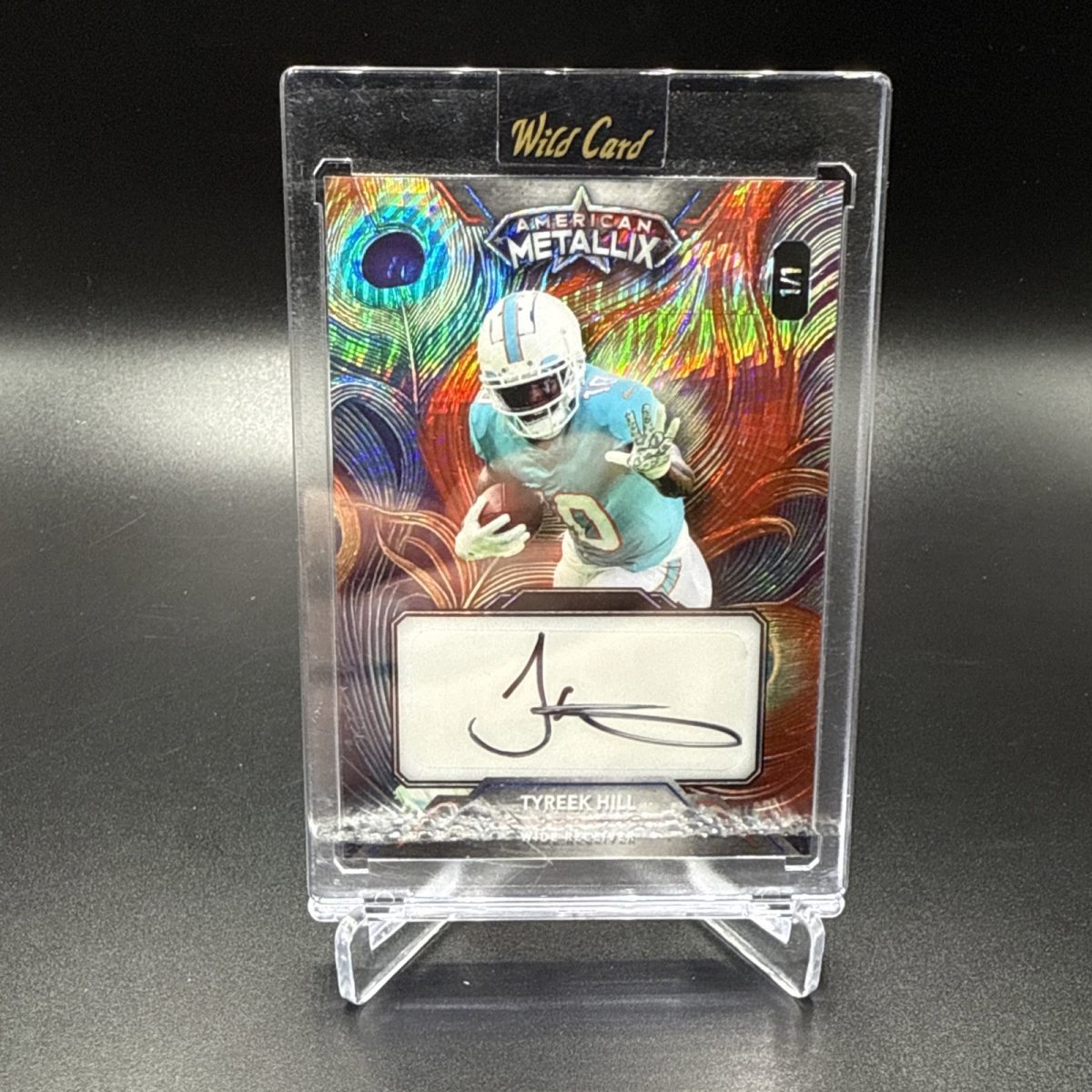 American Metallix Tyreek Hill 1/1 BLACK INK AUTO