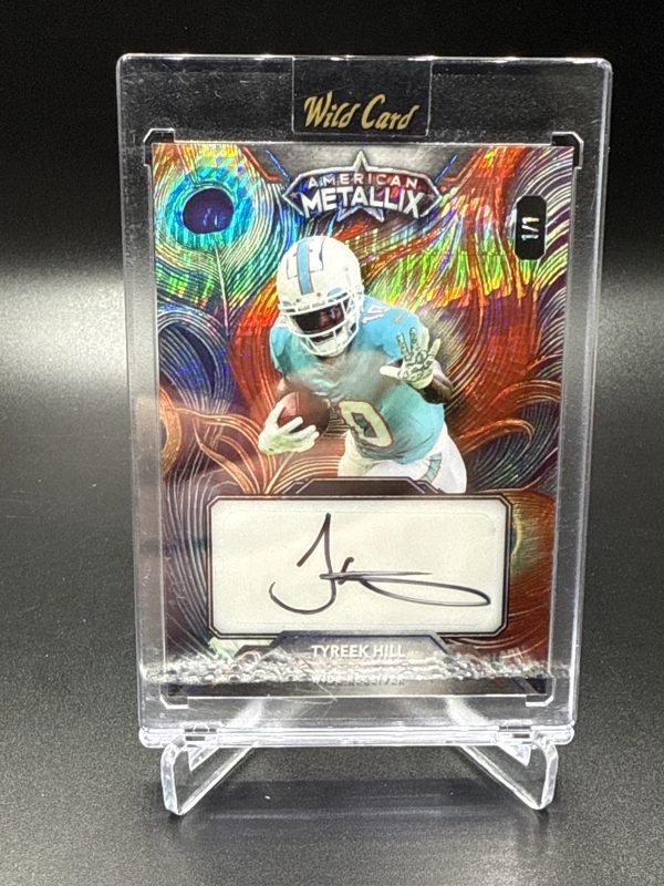 American Metallix Tyreek Hill 1/1 BLACK INK AUTO