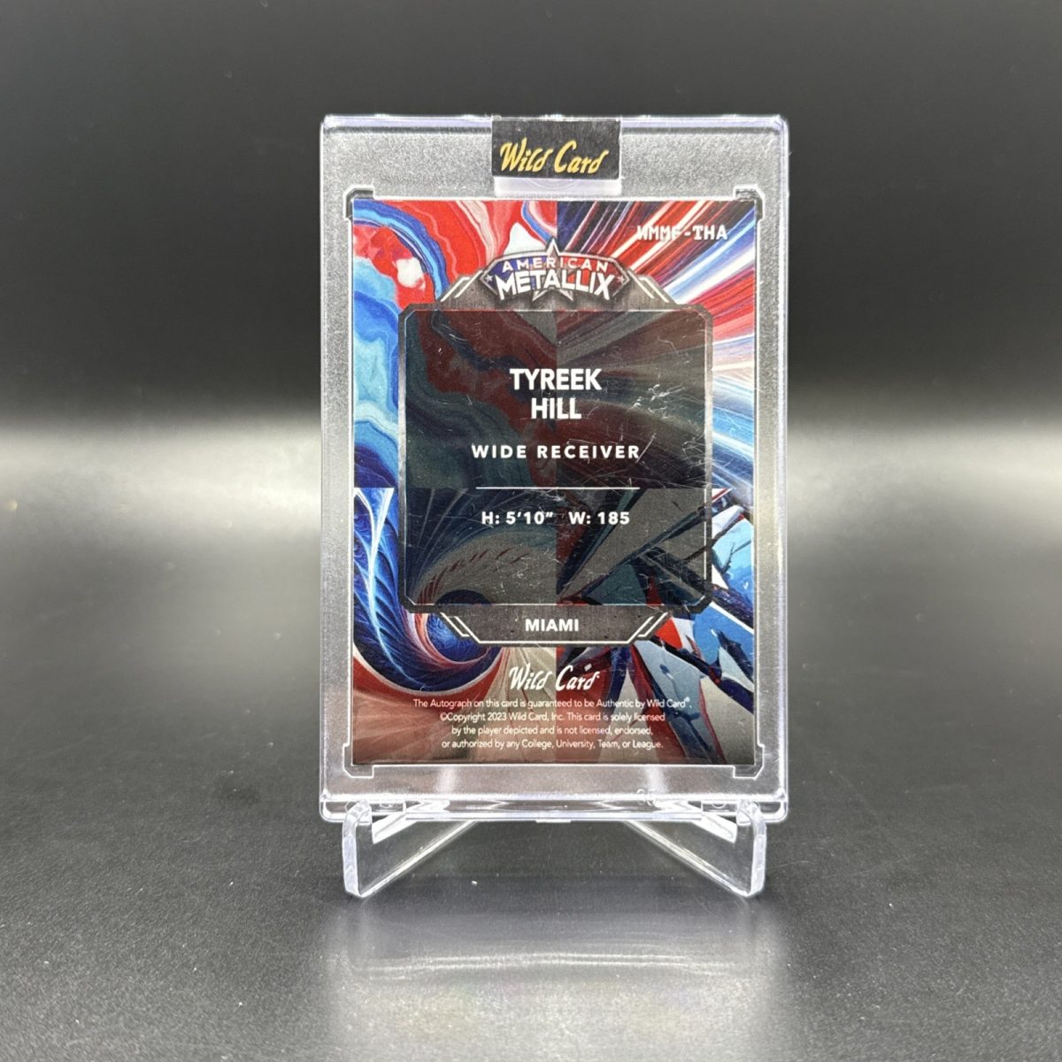 American Metallix Tyreek Hill 1/1 BLACK INK AUTO