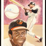 Frank Robinson Signed 18x22 Limited Edition Lithograph #/1000 JSA COA