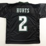 Jalen Hurts Signed Custom Jersey Certified By JSA Eagles Super Bowl MVP
