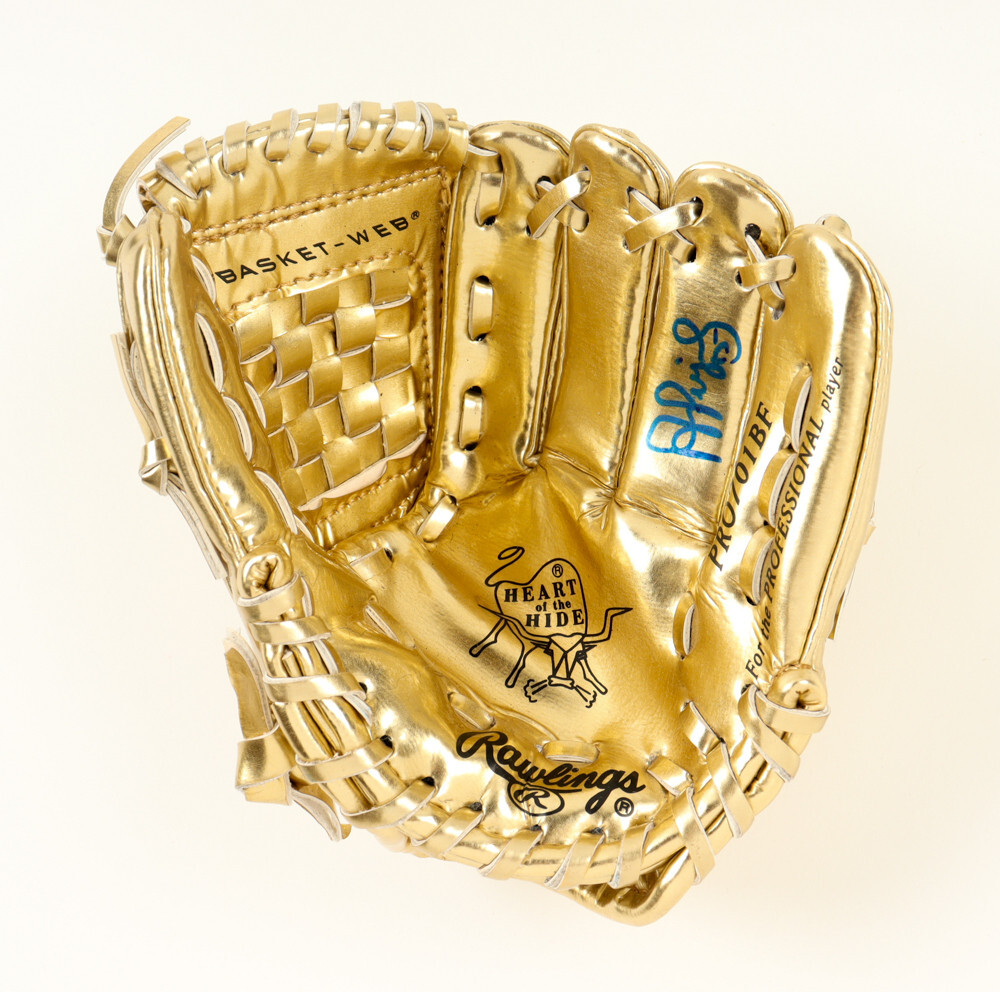 Albert Pujols Cardinals Signed Autographed Rawlings Mini Gold Glove Beckett COA