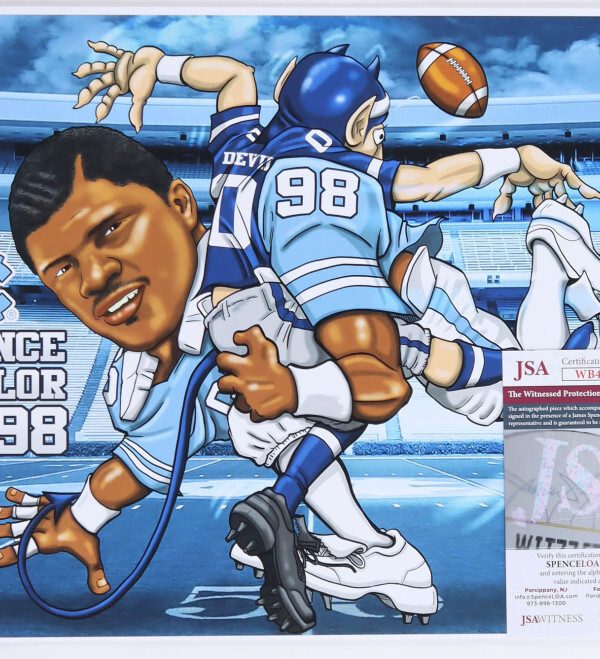 Lawrence Taylor Signed Limited Edition North Carolina Tar Heels 11x17 Photo JSA