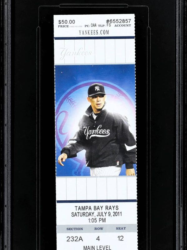 2011 Derek Jeter 3000th Hit FULL Ticket Stub PSA 6 Yankee Stadium Hall of Fame