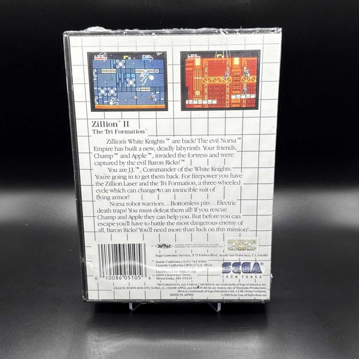 Zillion II: The Tri Formation (Sega Master System SMS) NEW FACTORY SEALED, RARE!