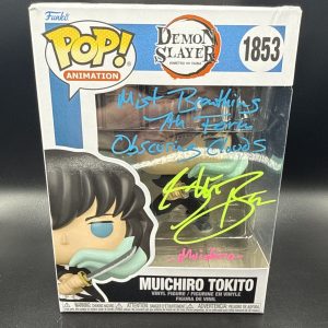 Demon Slayer Muichiro Tokito Funko Pop Signed Inscribed by Griffin Burns COA