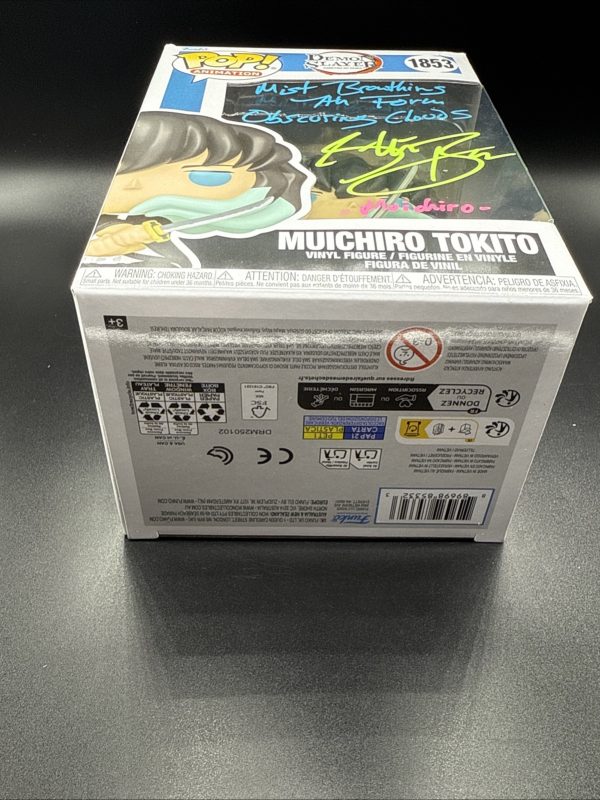 Demon Slayer Muichiro Tokito Funko Pop Signed Inscribed by Griffin Burns COA