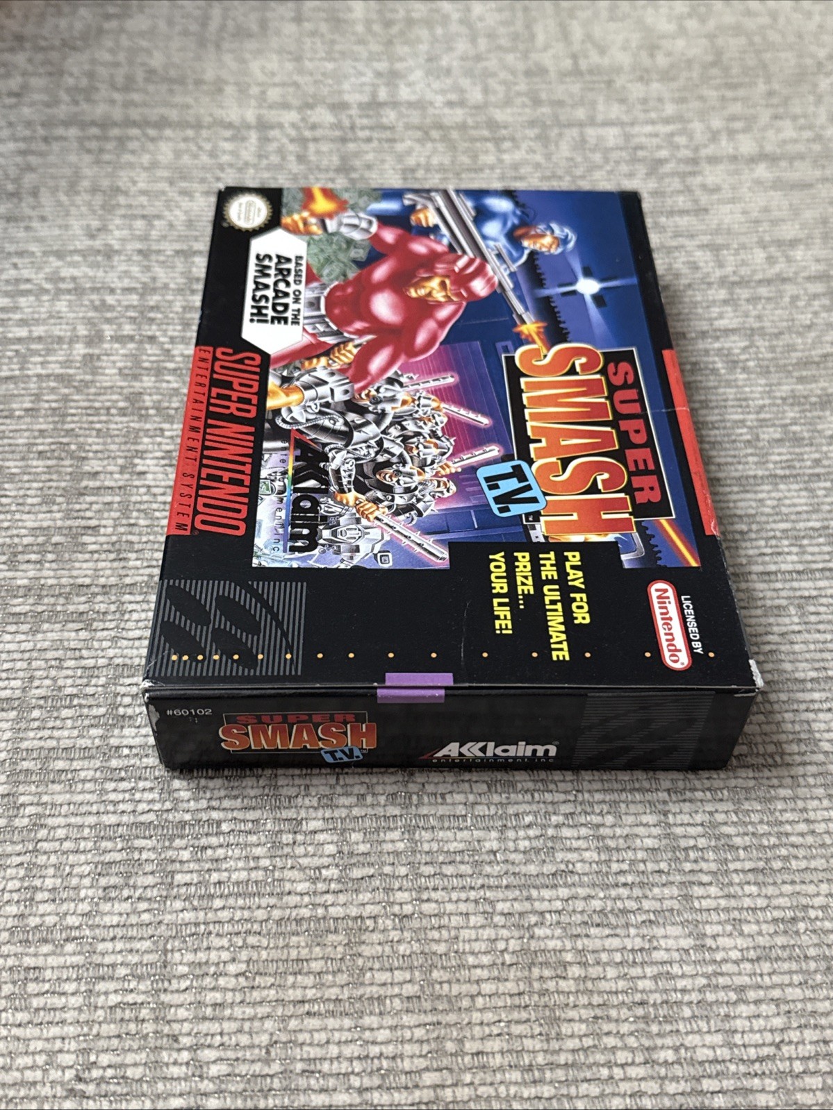 SNES Games - Super Smash TV - Excellent Condition No Manual Working