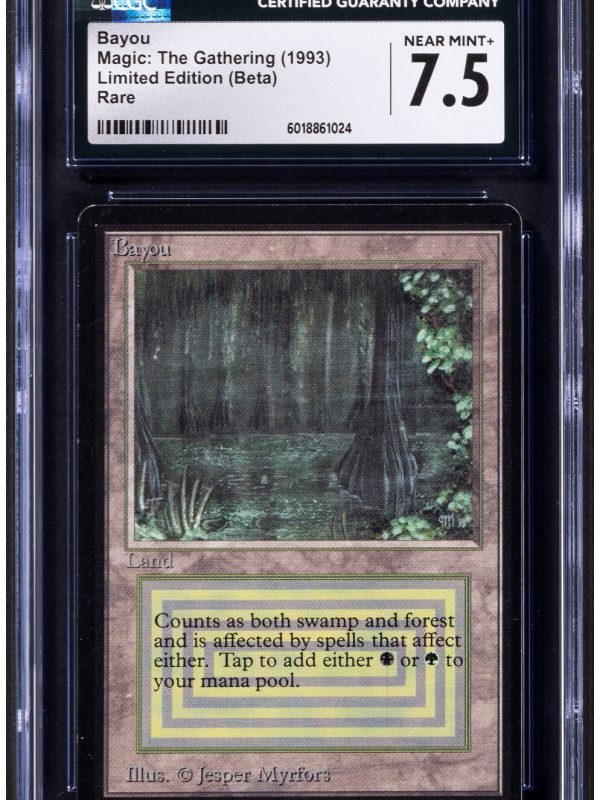 Magic: The Gathering Bayou Limited Edition (Beta) CGC 7.5 NM+