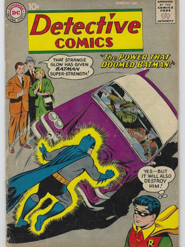 DETECTIVE COMICS #268 4.5 // CURT SWAN COVER ART DC COMICS 1959